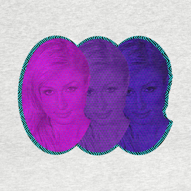 Paris Hilton Mugshot Threeways by SABREart